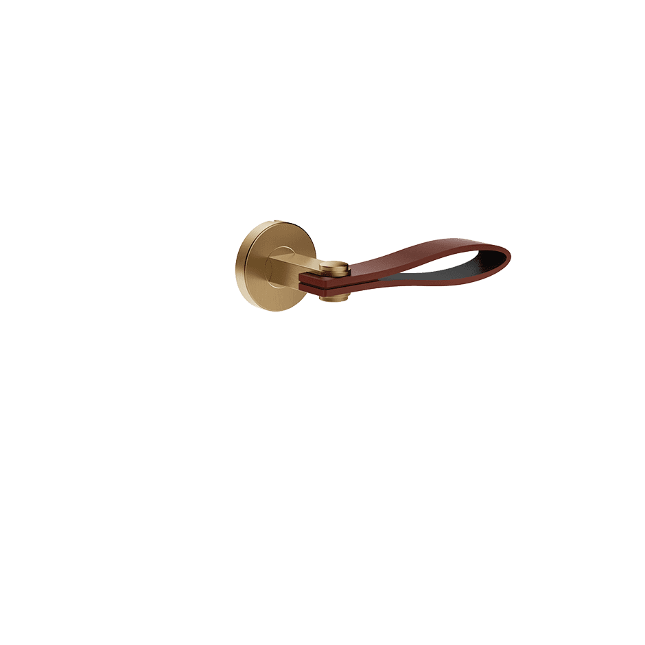 Gessi Internal Door Handle 78646 in Red Cherry/Warm Bronze Br. Pvd