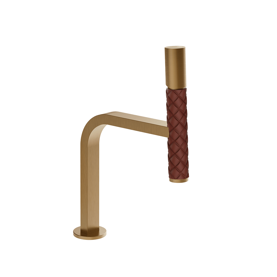 Gessi Washbasin Mixer 78651 in Red Cherry/Warm Bronze Br. Pvd