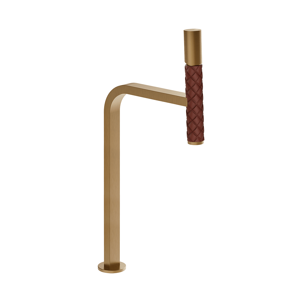 Gessi Washbasin Mixer 78653 in Red Cherry/Warm Bronze Br. Pvd