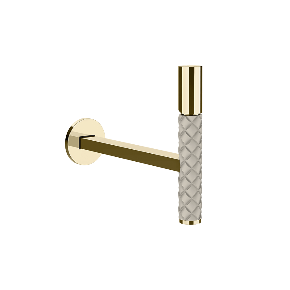 Gessi Washbasin Mixer 78688 in Crème/Brass Pvd