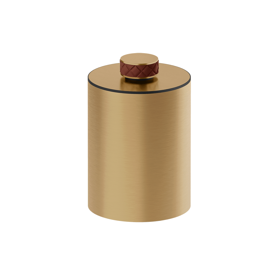 Gessi Waste-Paper Basket 78690 in Red Cherry/Warm Bronze Br. Pvd