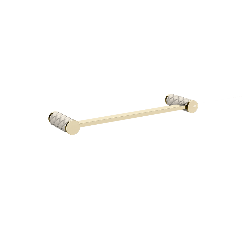 Gessi Towel Rail 78697 in Crème/Brass Pvd