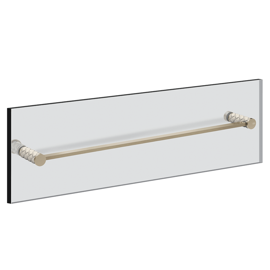 Gessi Towel Rail 78715 in Crème/Finox Brushed Nickel
