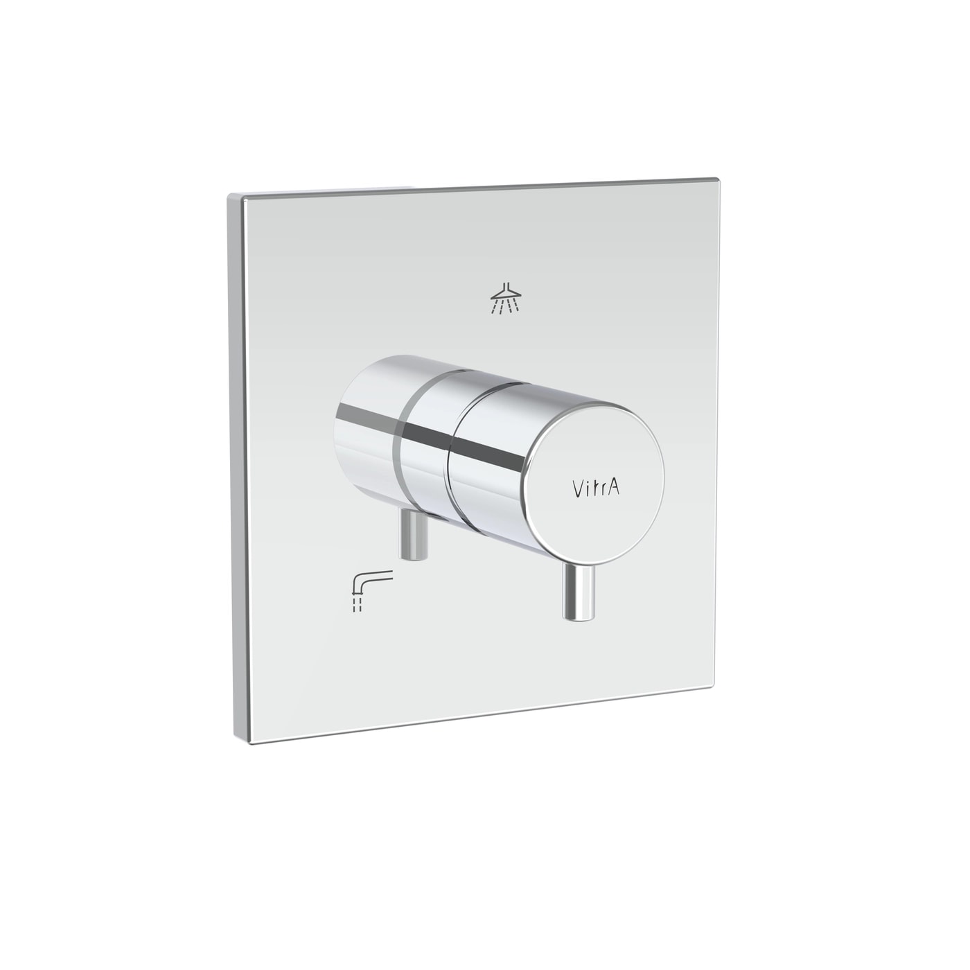 VitrA Aquaheat Thermostatic Built-in Diverter - Square A43388EXP