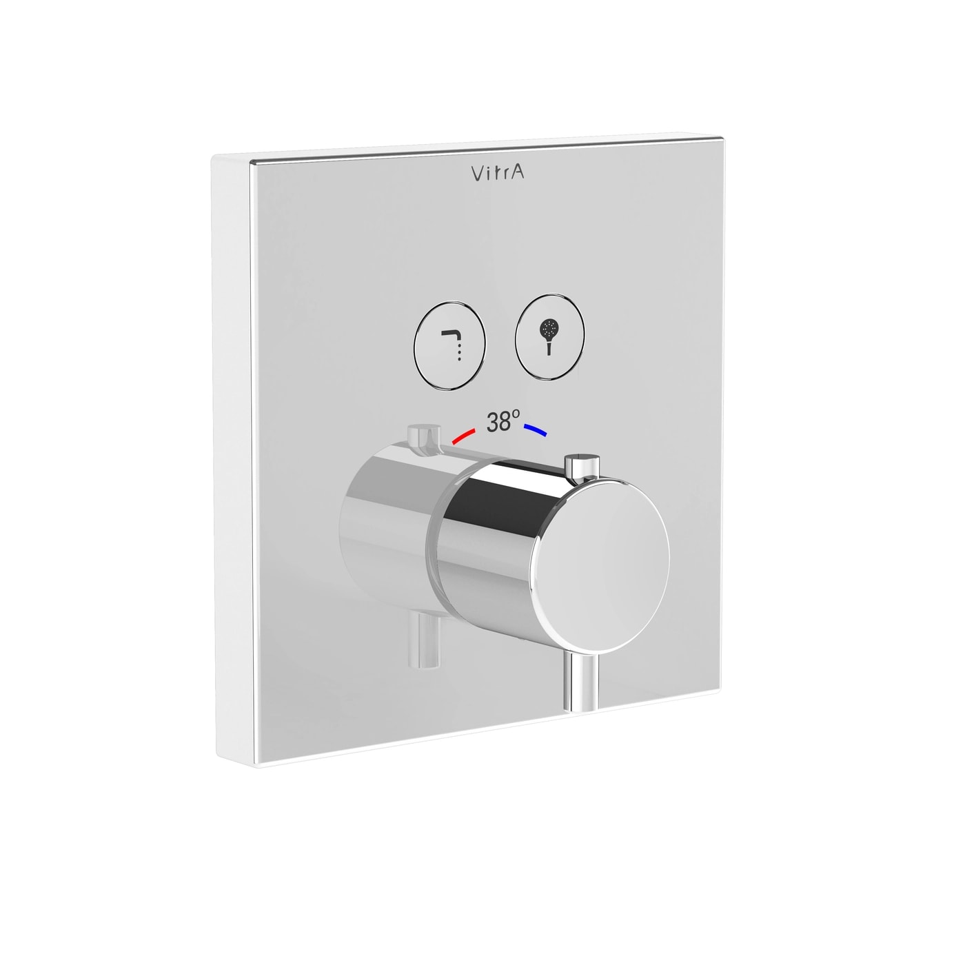 VitrA Aquacontrol Thermostatic Built-in Bath/Shower Mixer - Square A42746EXP