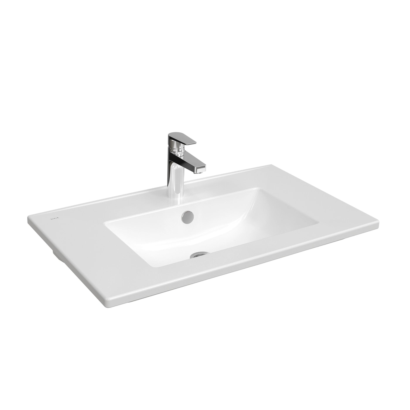 VitrA S20 Square Vanity Washbasin, 1TH, 80cm 7677B003-0001