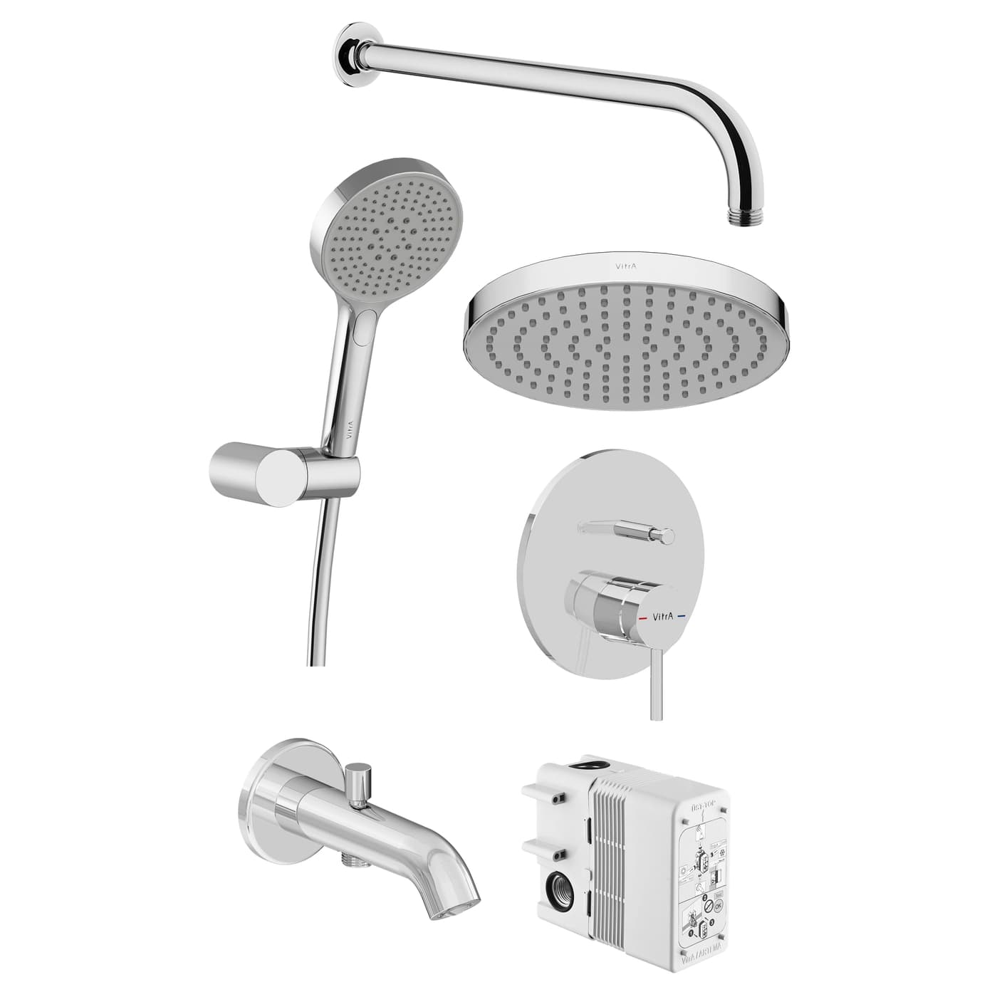 Minimax Round Concealed Bathroom Set A49324