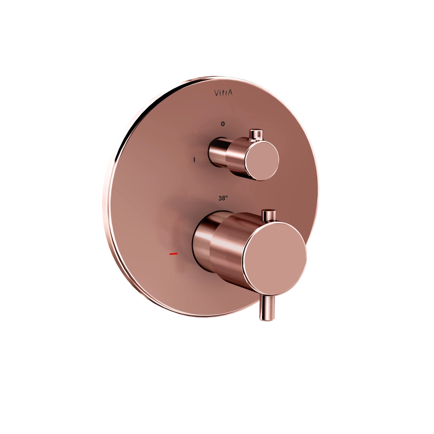 VitrA Aquaheat Thermostatic Built-in Bath/Shower Mixer - Round A4325829EXP