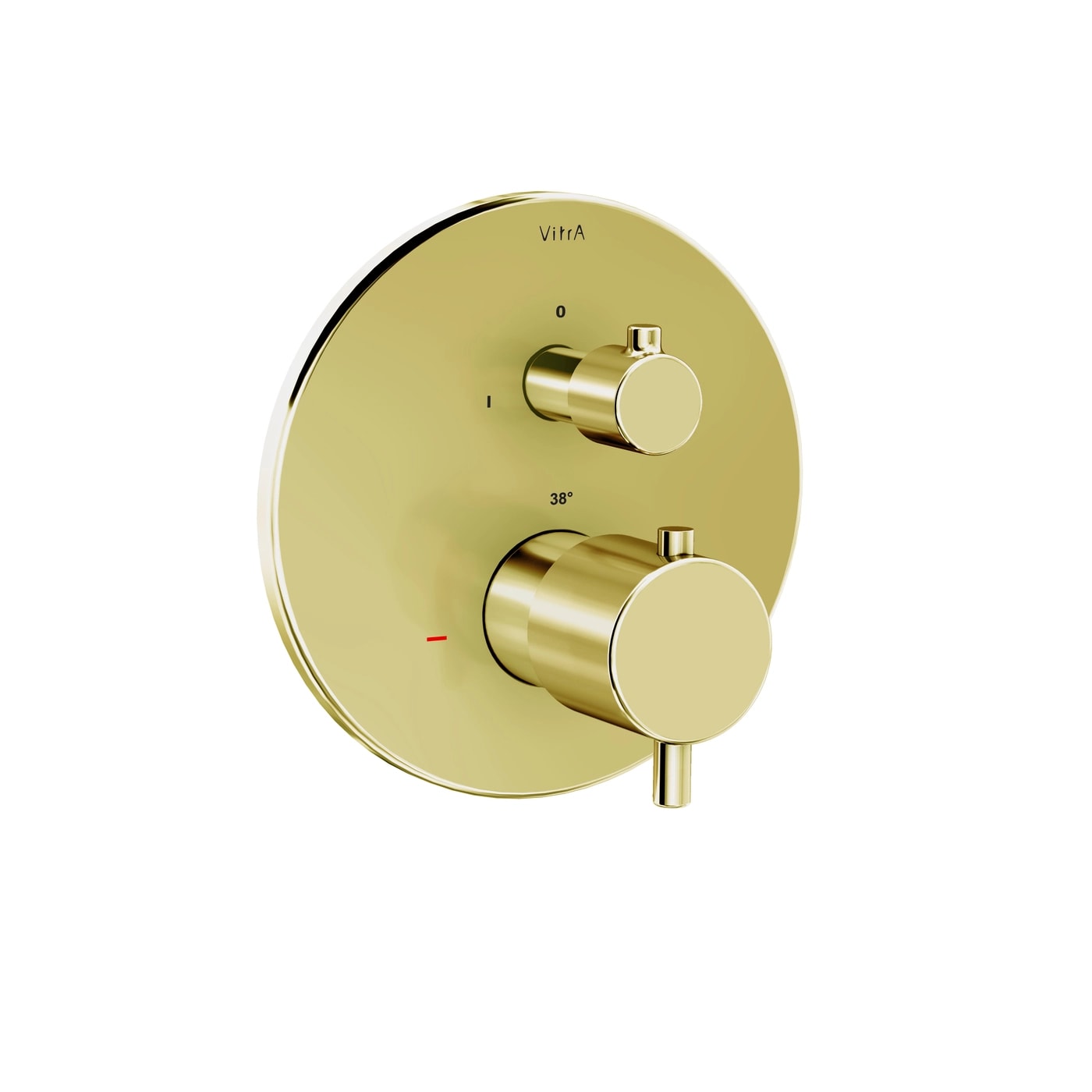 VitrA Aquaheat Thermostatic Built-in Bath/Shower Mixer - Round A4325874EXP