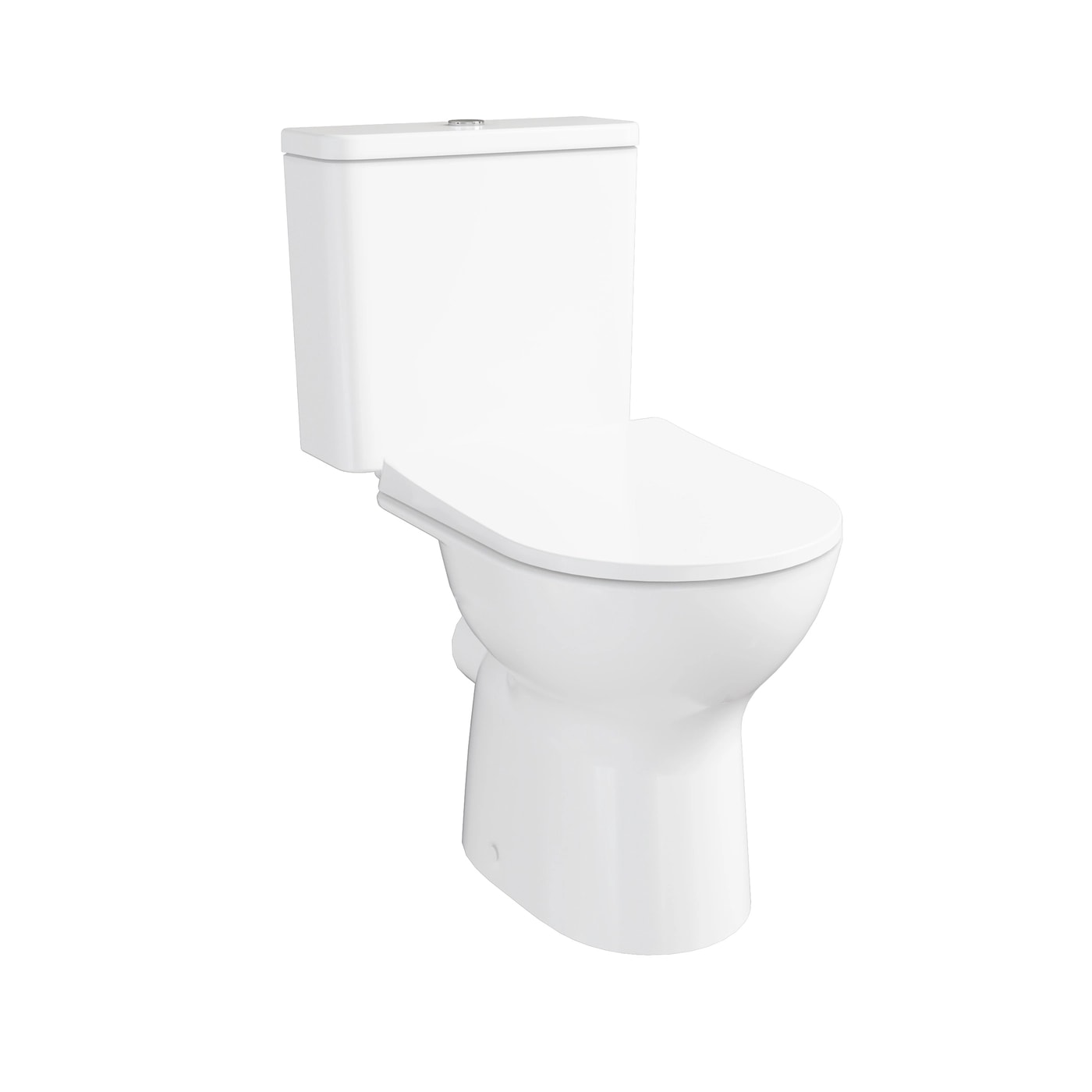 VitrA S20 Round Close-Coupled WC Pan, 63cm 7704L003-0075