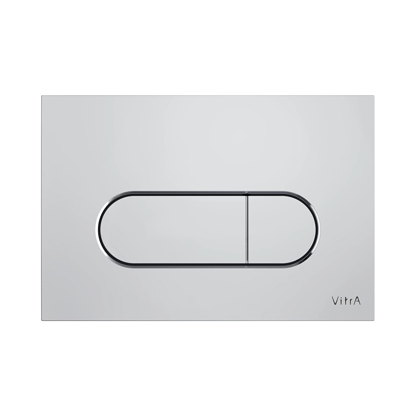 VitrA Root Round bright chrome flush plate