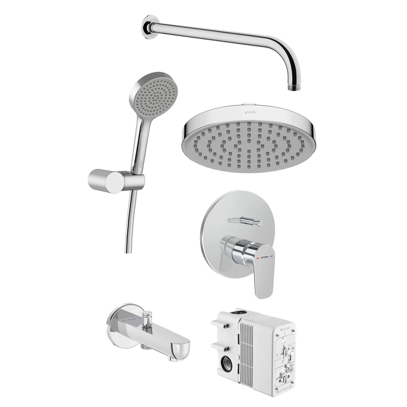 Flow Round Concealed Bathroom Set A49321