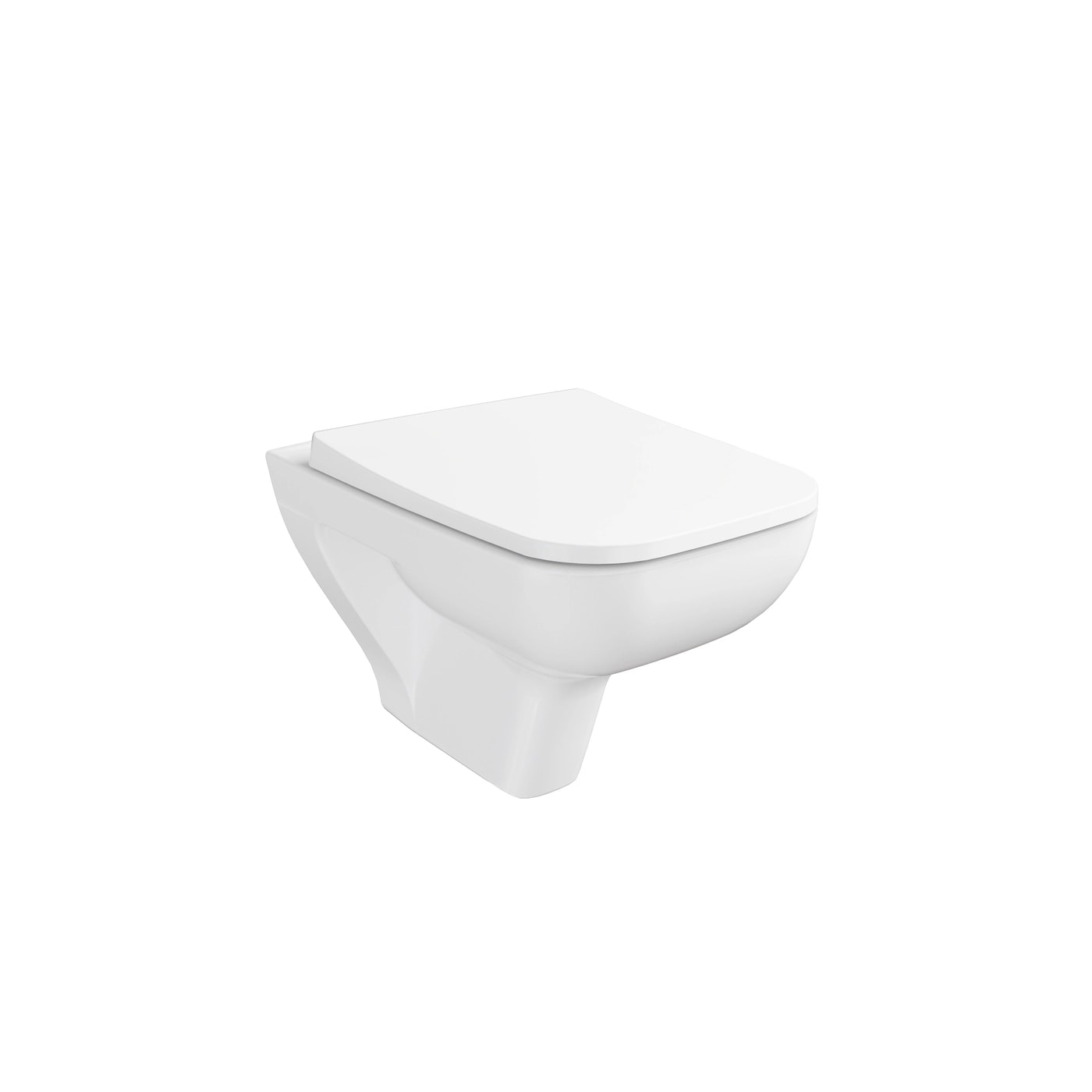 VitrA S20 Square Wall-Hung WC Pan, Compact 7692L003-0075