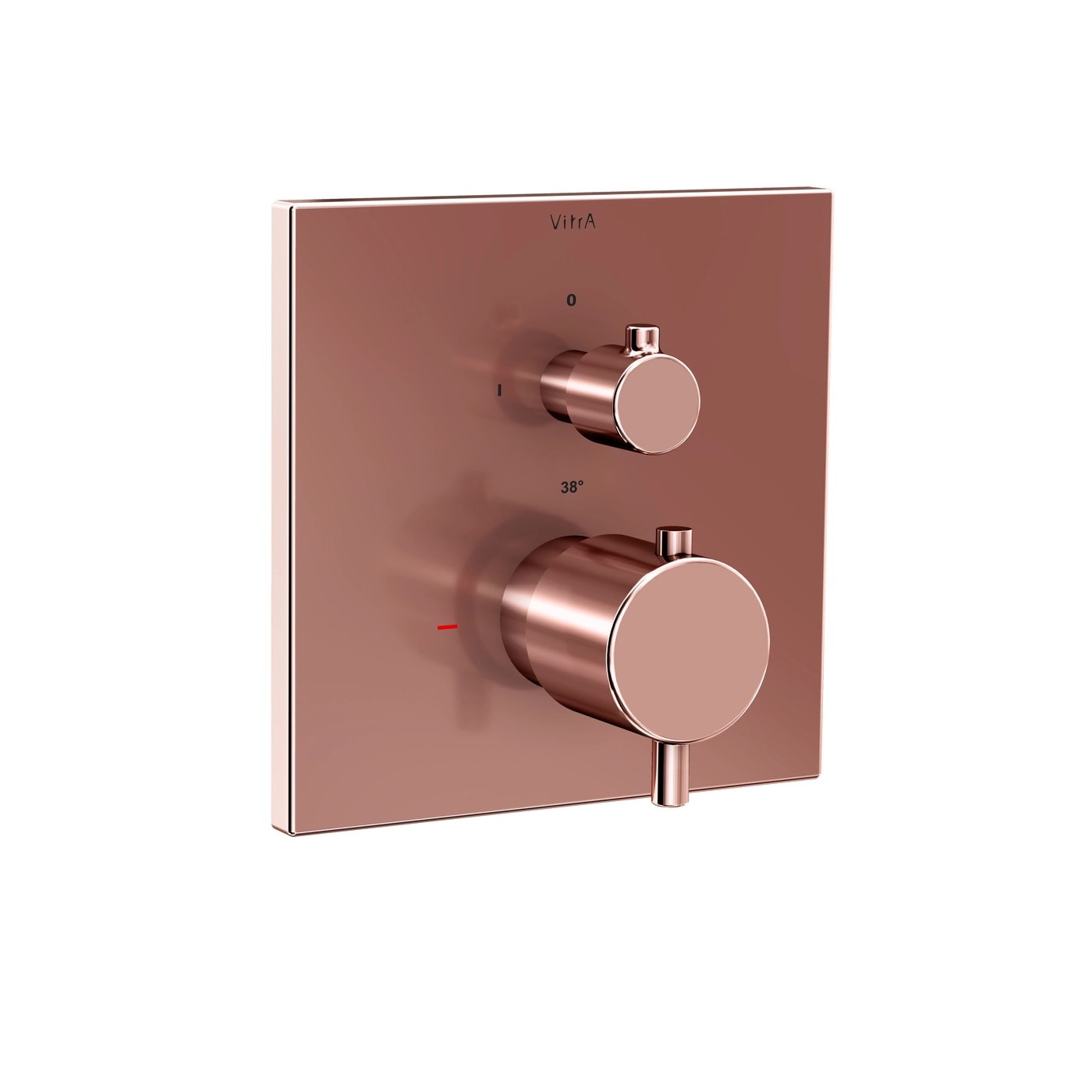 VitrA Aquaheat Thermostatic Built-in Shower Mixer - Square A4335829EXP
