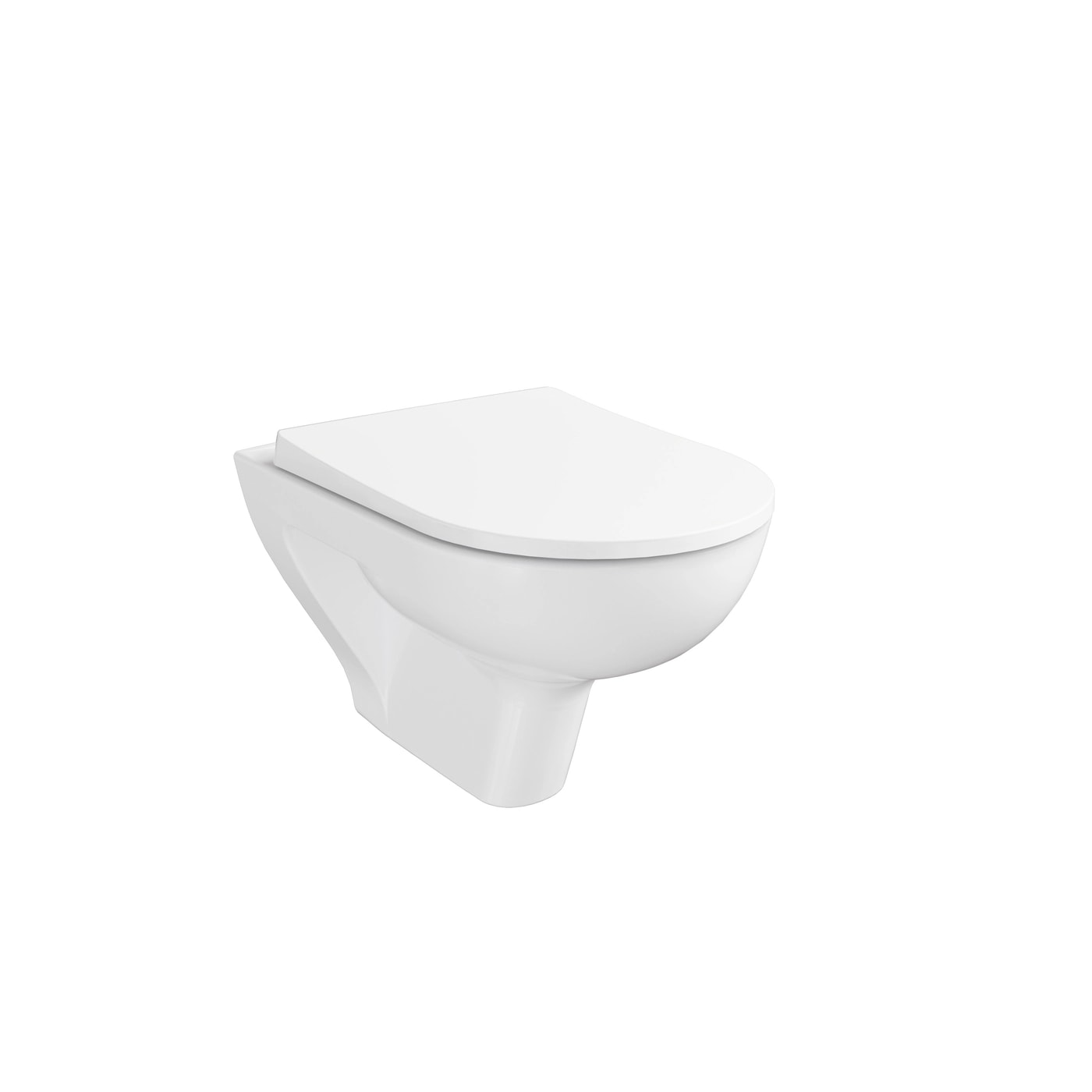 VitrA S20 Round Wall-Hung WC Pan, 52cm 7701L003-0075