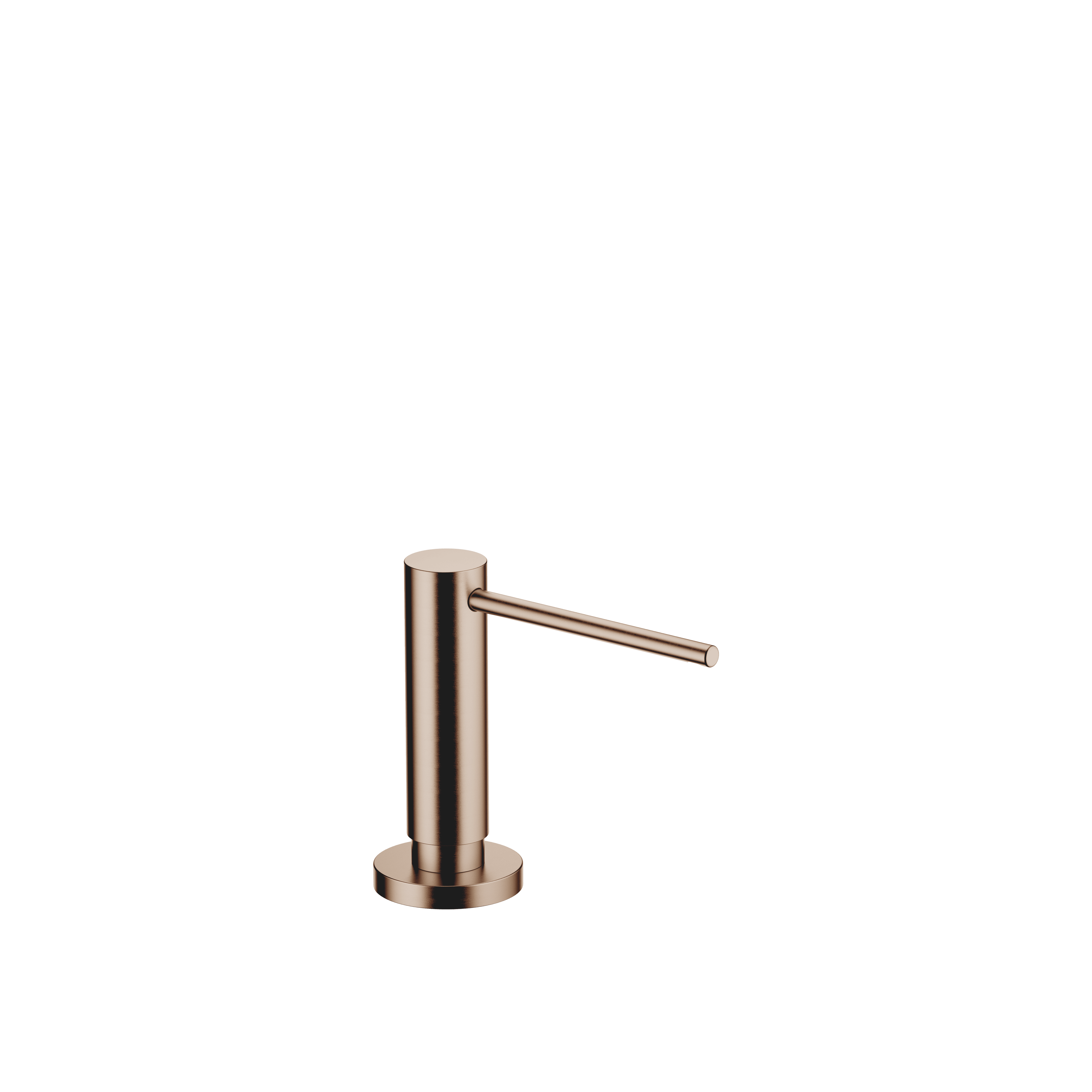 Dispenser with rosette in Brushed Bronze (PVD)