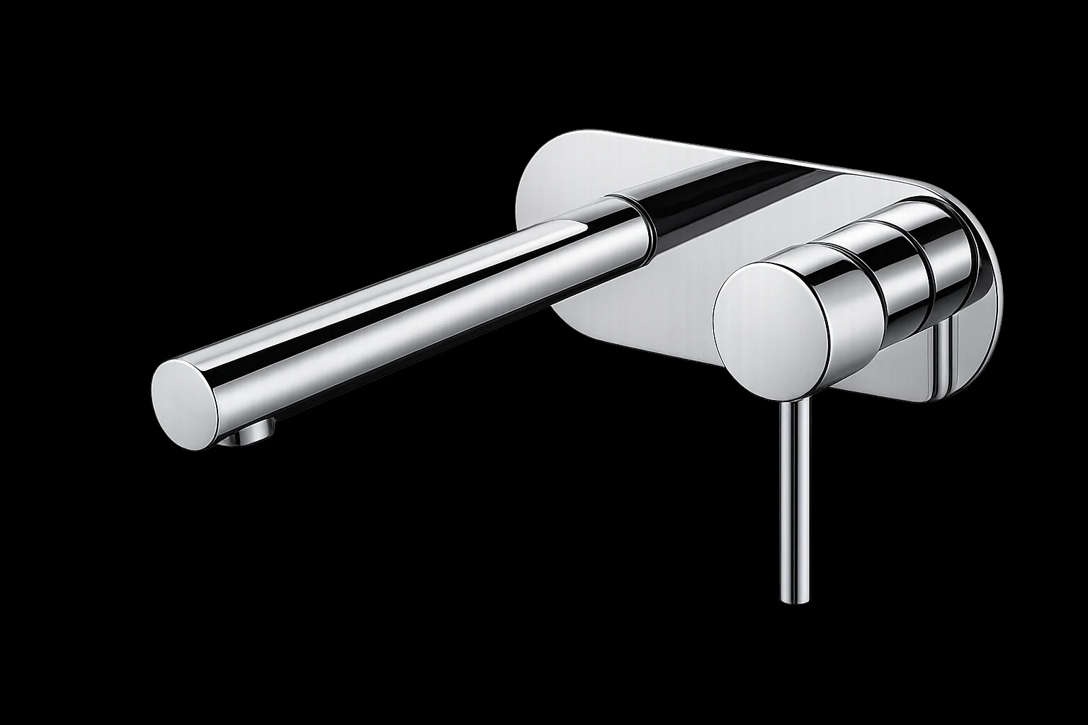 Oceandell Wall-Mounted Basin Mixer MWW-0105-MB in Matte Black (MB)