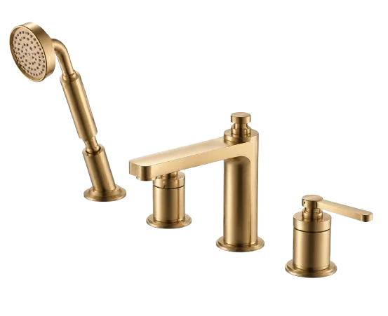 Oceandell Deck Mounted Bath Mixer MAA-0010-LG in Light Luxury Gold - Brushed (LG)