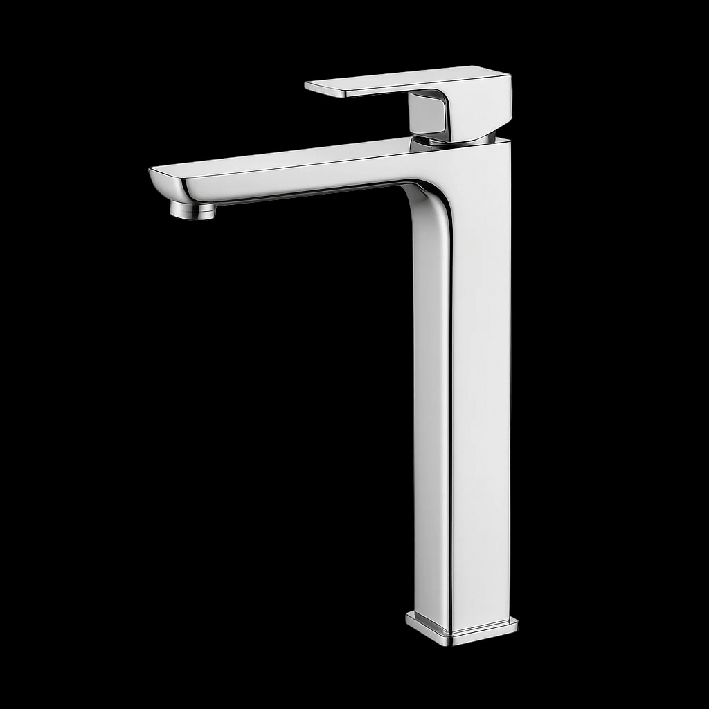 Oceandell Tall Single-Lever Basin Mixer MOT-0202-RGM in Rose Gold Mirror (RGM)