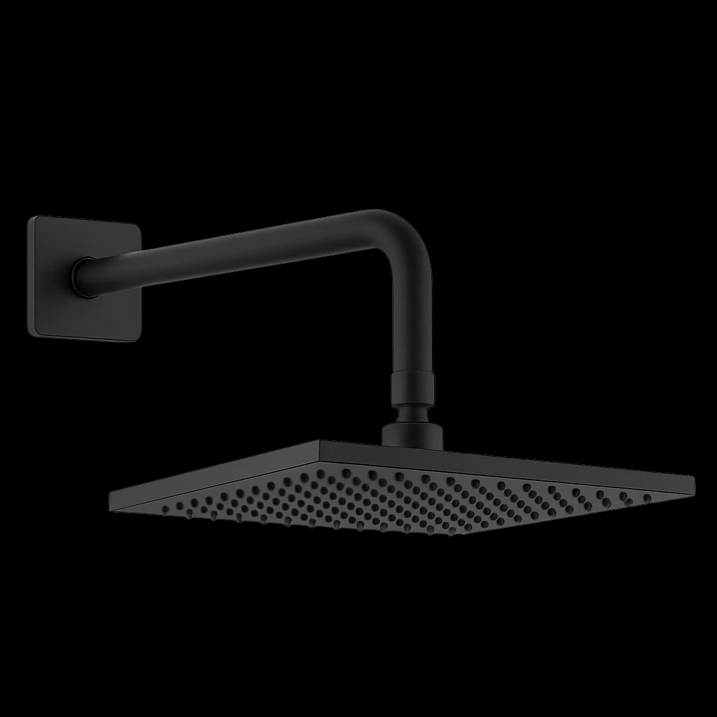 Oceandell Rain Shower Head SHA-0005-MB in Matte Black (MB)