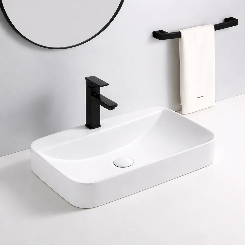 Oceandell Semi-counter Rectangular Washbasin BXA-0003