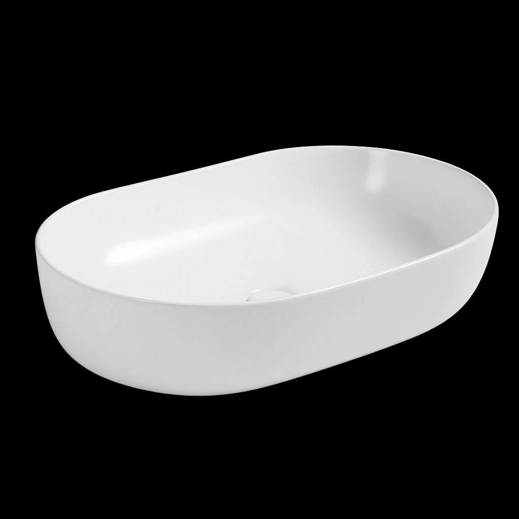 Oceandell Rounded Rectangular Countertop Washbasin BSA-0013