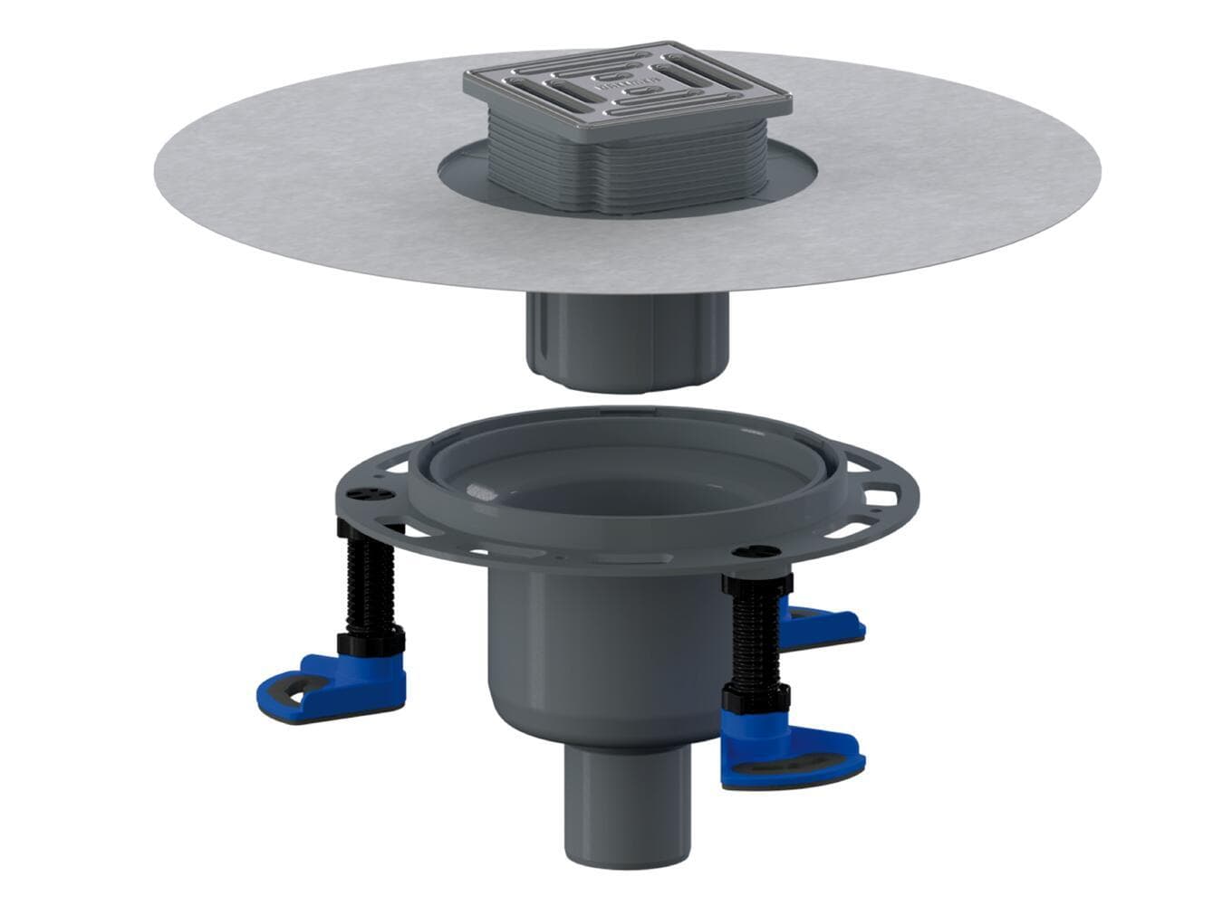 Dallmer Floor drain DallDrain Select vertical, DN 50/DN 100, 100 x 100 mm 517135 product view