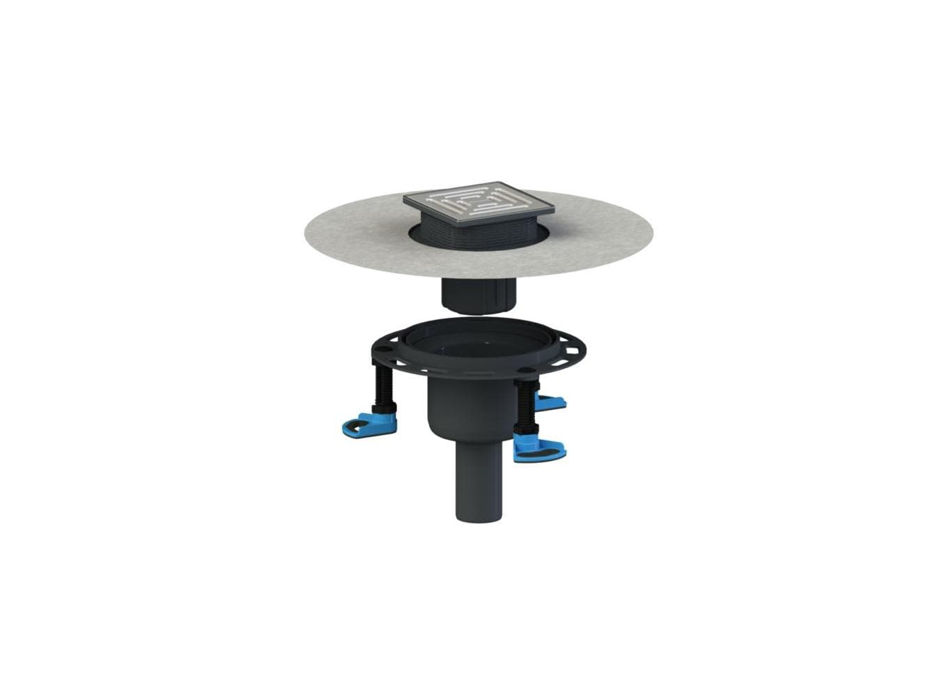 Dallmer Floor drain DallDrain Select vertical, DN 50/DN 100, 120 x 120 mm 517159 product view