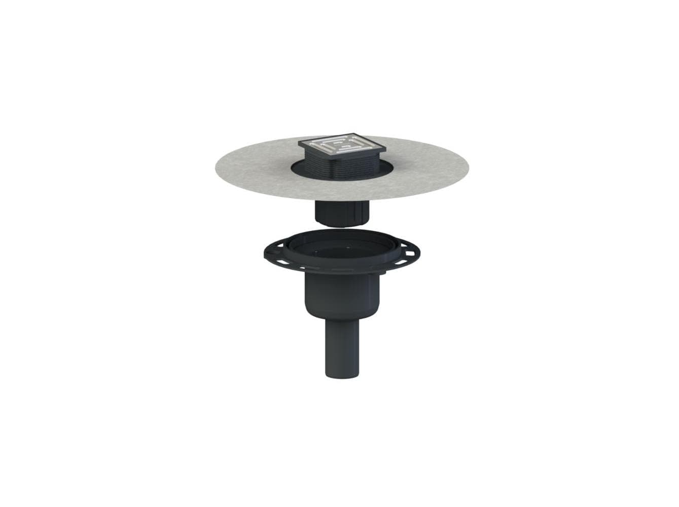 Dallmer Floor drain DallDrain Pure vertical OM, DN 50/DN 100, 100 x 100 mm 517685 product view