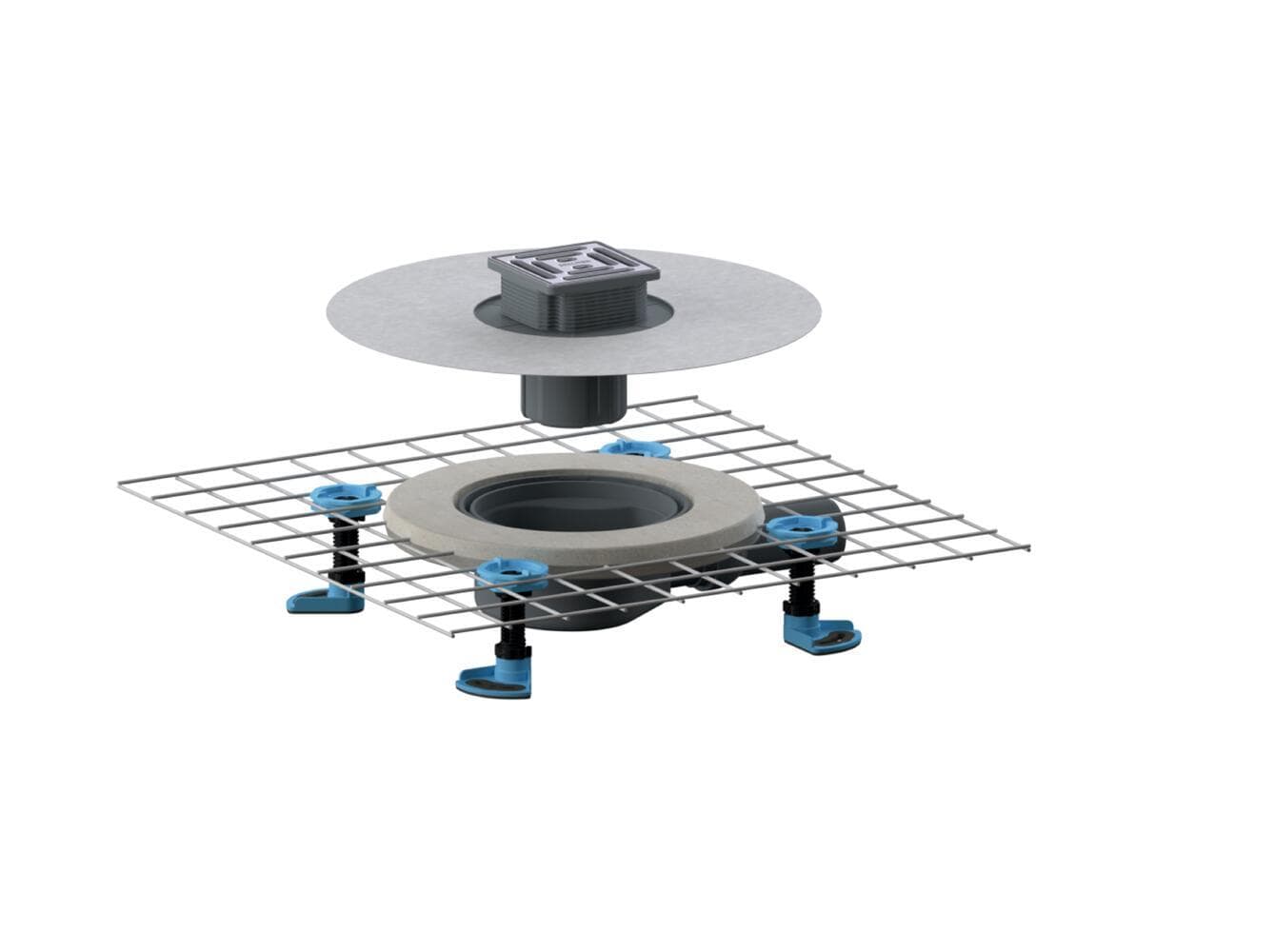 Dallmer Floor drain CeraDrain Select, DN 50, 100 x 100 mm 518354 product view