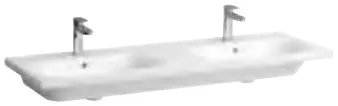 LAUFEN Double washbasin 130 × 46 cm H814714