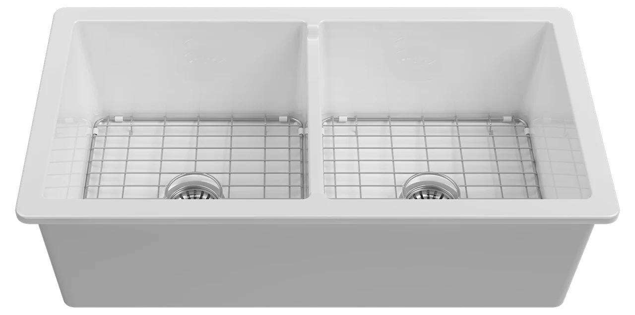 Isvea Palermo Under-Counter Sink Double-Chamber 86 cm 10TRS80284
