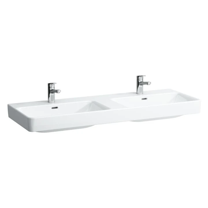 LAUFEN Double washbasin 130 × 46 cm H814968