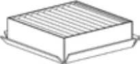 LAUFEN Deodorizing carbon filter H890843