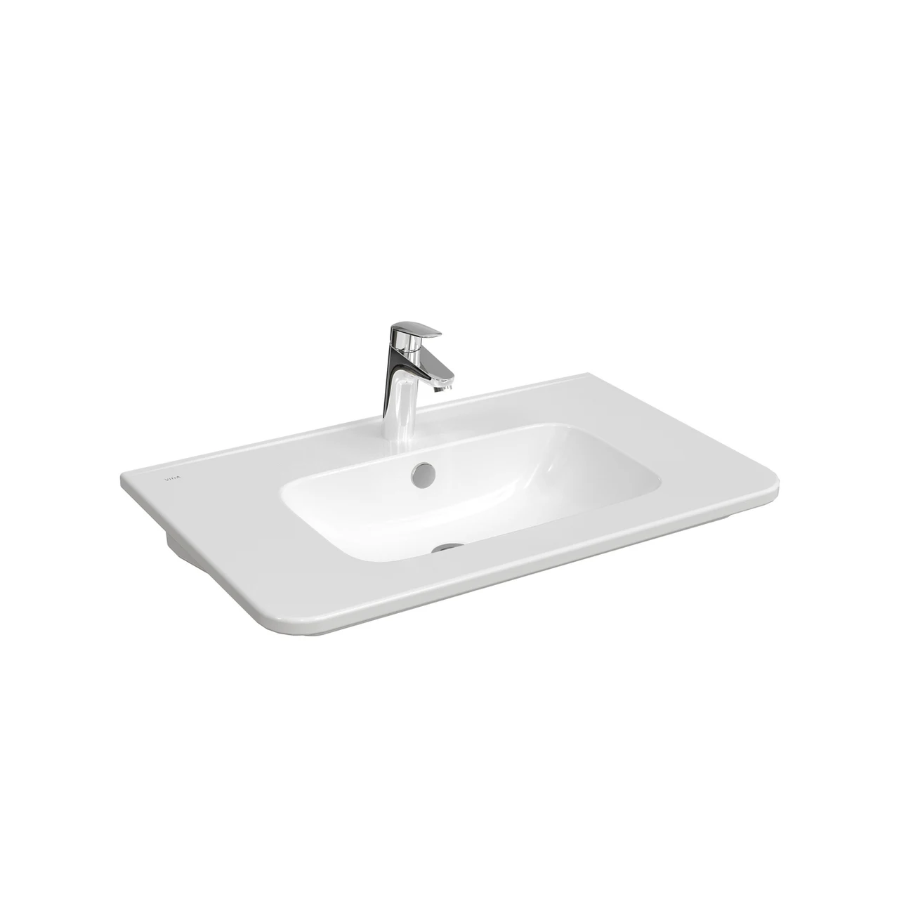 VitrA S20 Round Vanity Washbasin, 1TH, 80cm 7681B003-0001