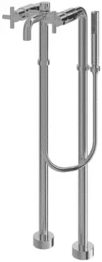 TOTO "Ego II" Cross Handle Floor Standing Bath & Shower Set