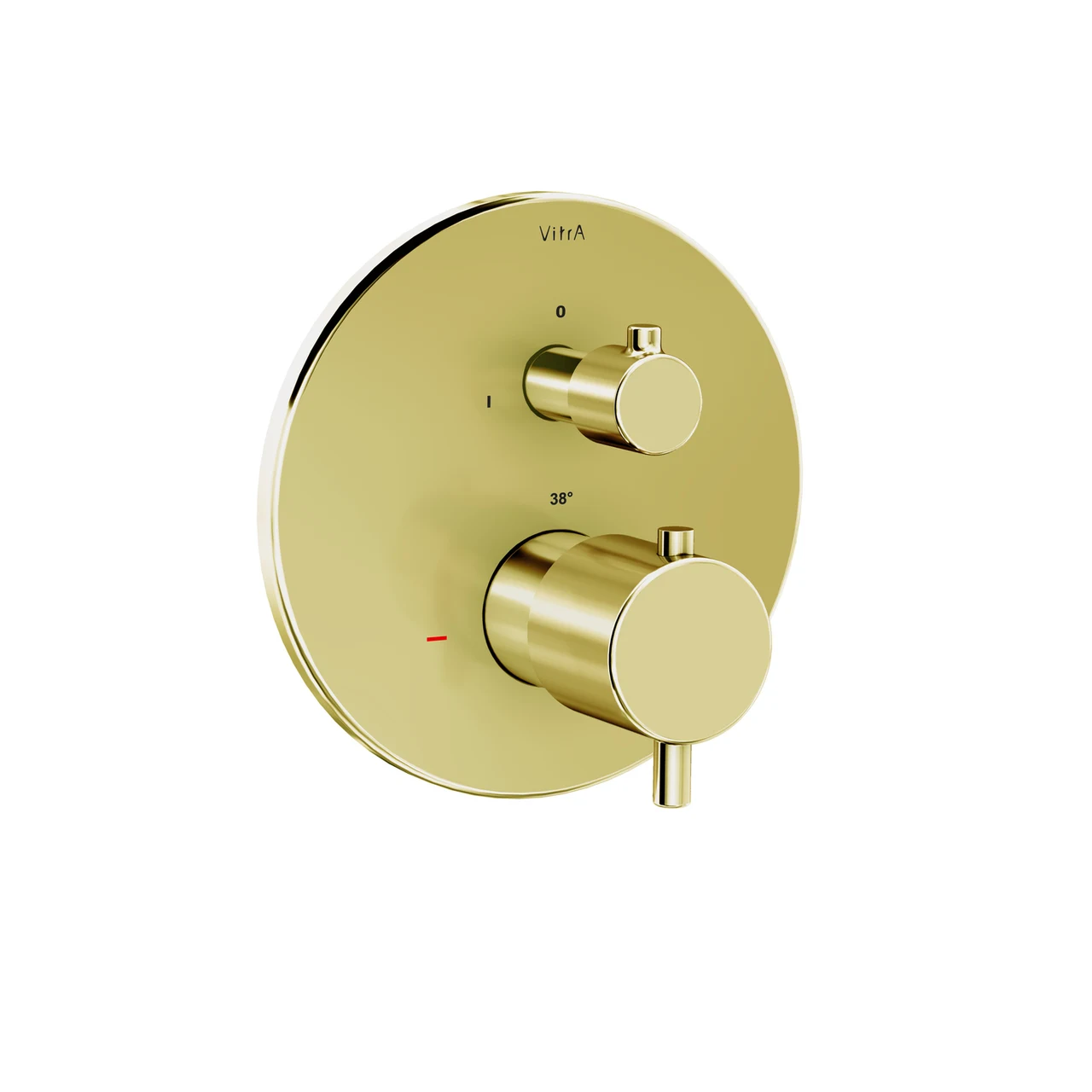 VitrA Aquaheat Thermostatic Built-in Bath/Shower Mixer - Round A4325874EXP