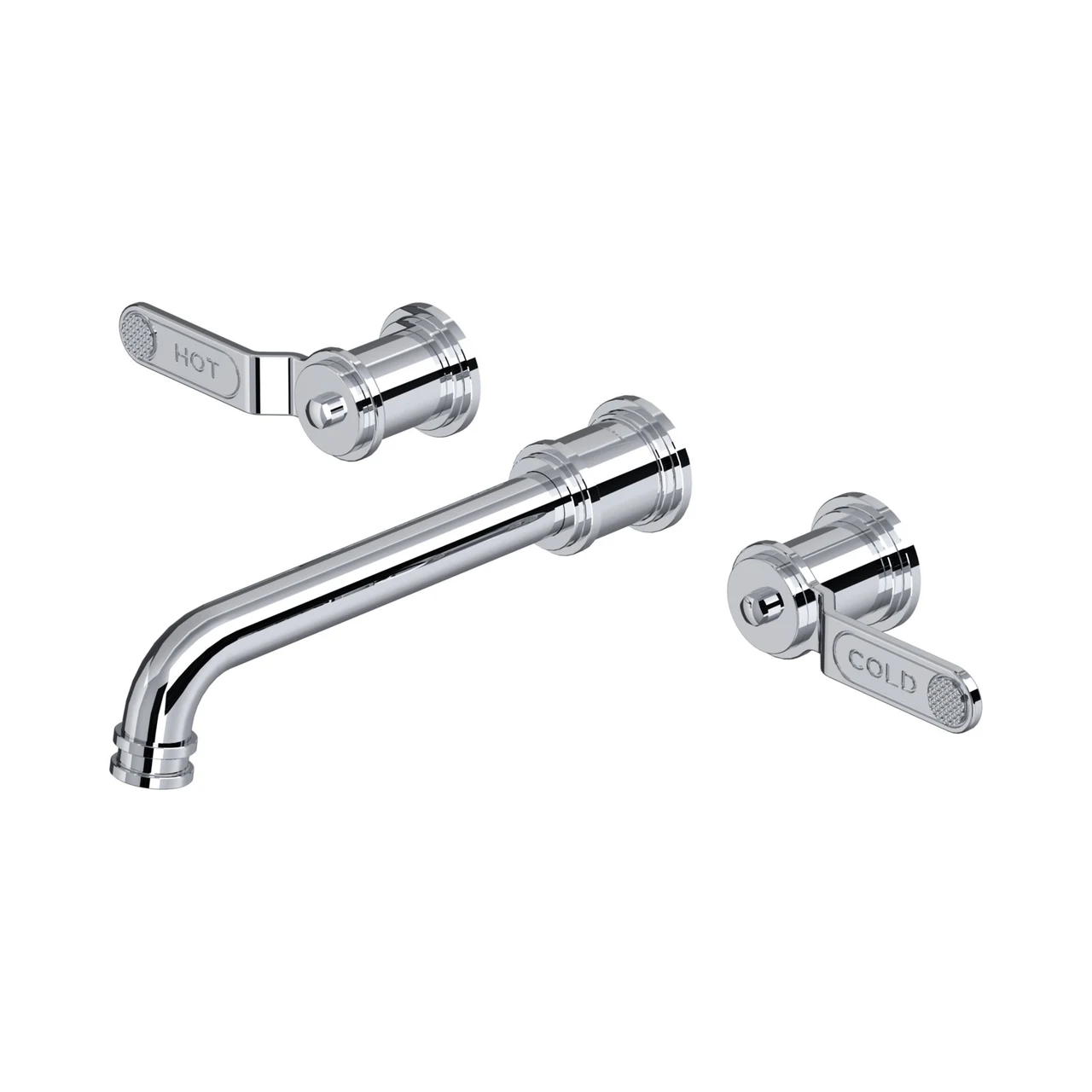 Perrin & Rowe Three hole wall mounted basin mixer 3620