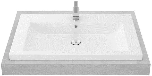 TOTO Self Rimming Lavatory 1 Tap Hole (795 x 495 x135mm) LW648CJT1#W