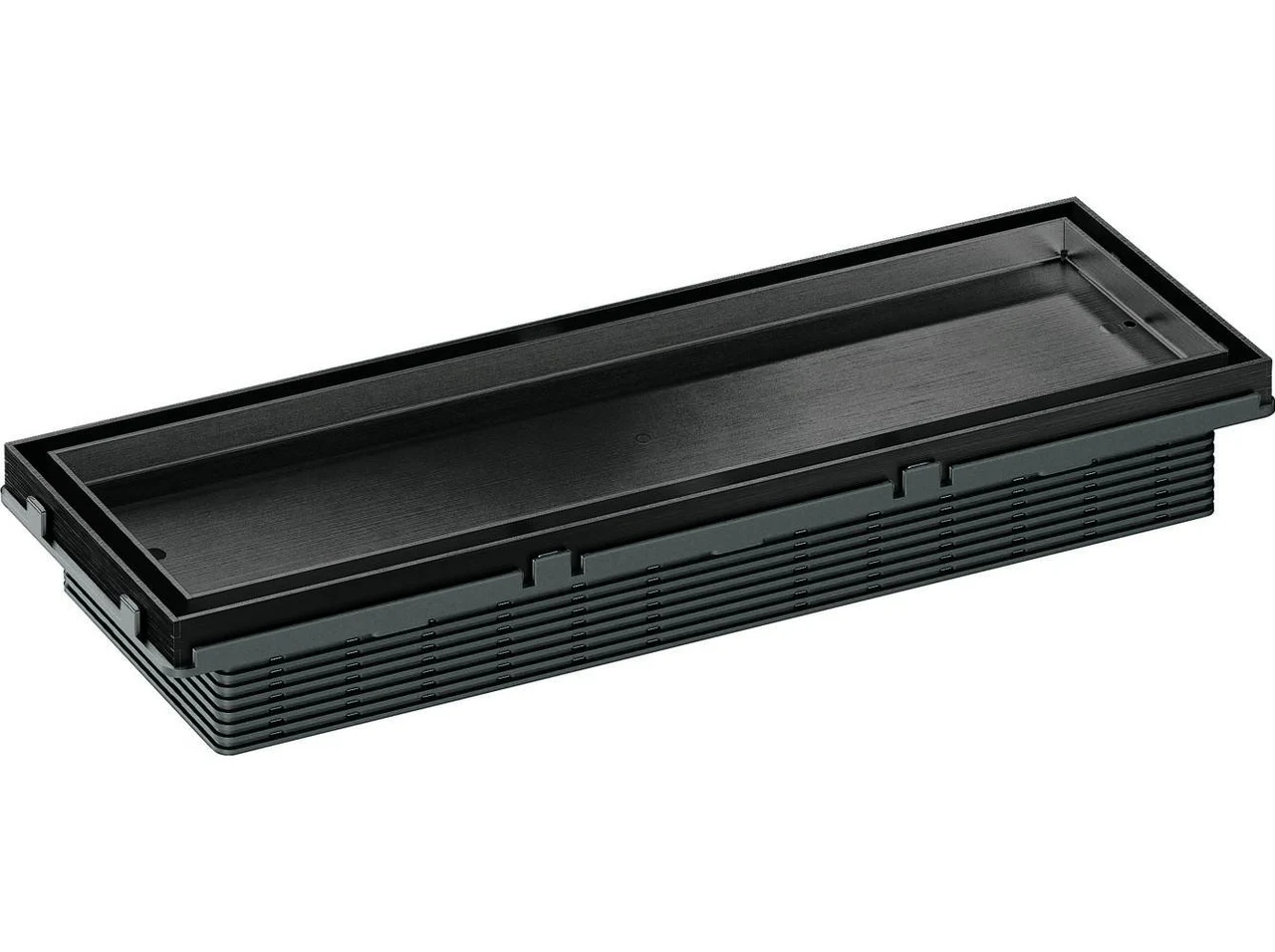 Dallmer Shower channel CeraFrame Connect black matt, 300 x 90 mm