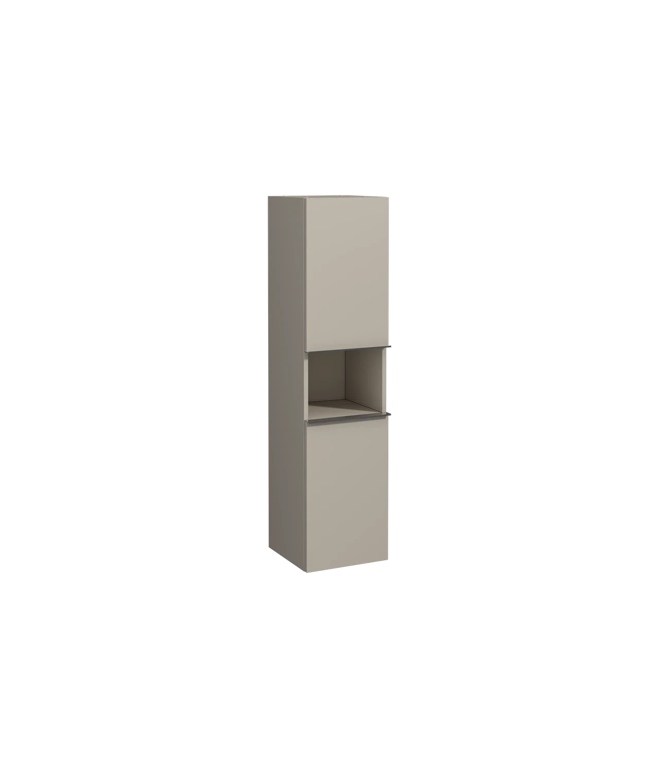 Isvea Terni Tall Cabinet with Shelf Ash Gray 35 cm 22TE3022035I