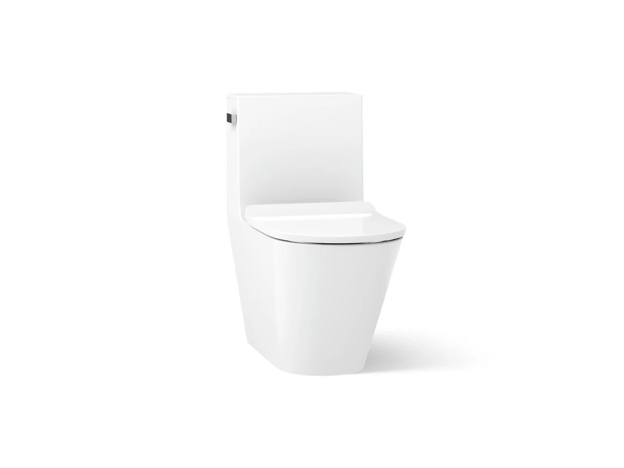 Brazn Compact Elongated Dual-Flush Toilet K-22378-0 white