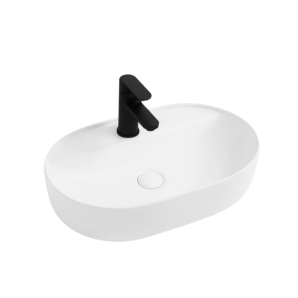 Oceandell Oval Countertop Washbasin with Tap Hole BSA-0018