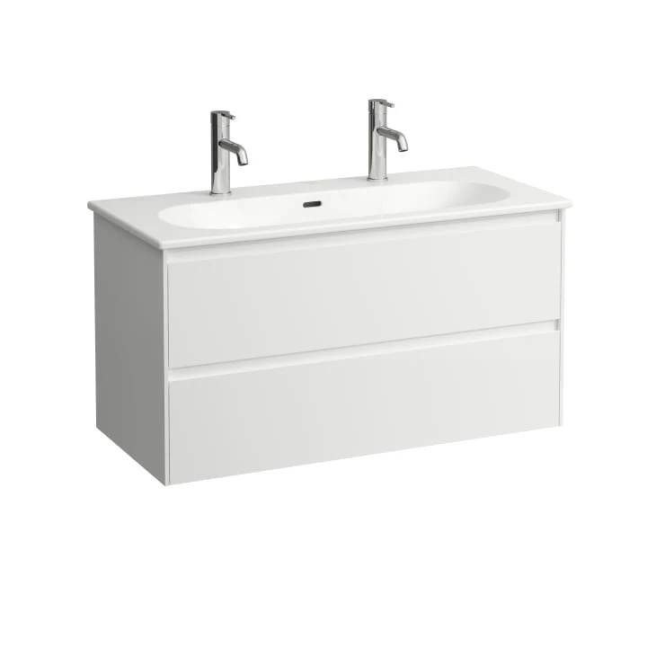 LAUFEN Combipack 1000, washbasin 'slim' with vanity unit H860088