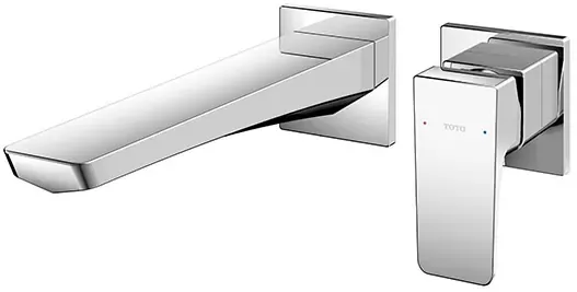 TOTO "GE" Wall Mount Single Lever Lavatory Faucet ( Long ) w/out Popup (TLG07308D) TLG07308DA