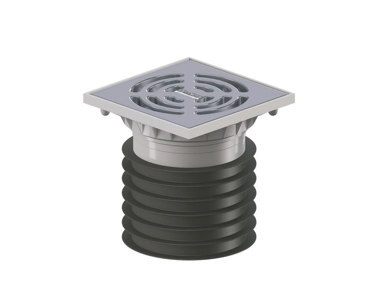 Dallmer Floor drain PRONTO K Alu, DN 100, 120 x 120 mm 700339