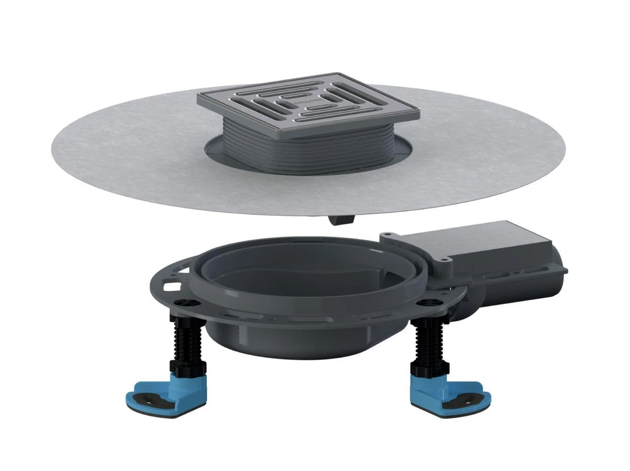Dallmer Floor drain DallDrain Select Plan, DN 40, 120 x 120 mm