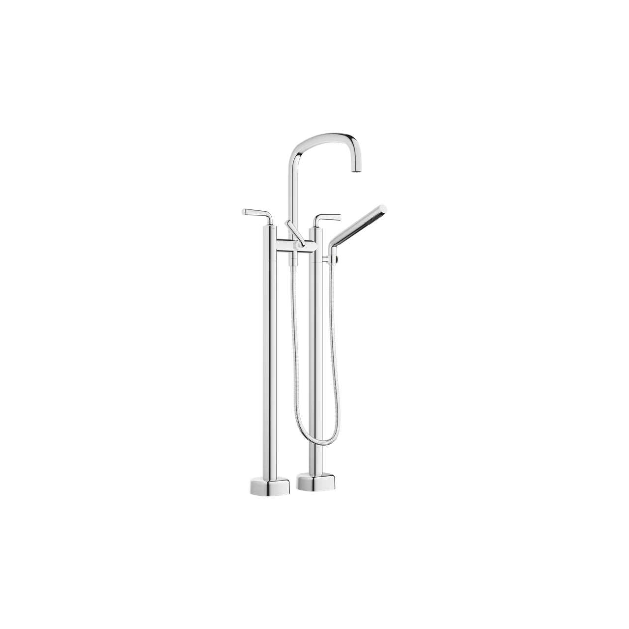 Dornbracht COYA Two-hole bath mixer for free-standing assembly with hand shower set 25943414