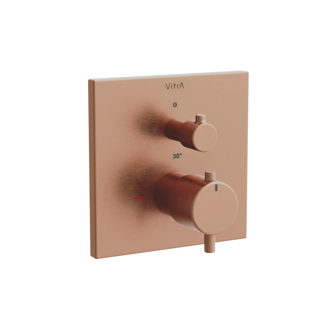 VitrA Aquaheat Thermostatic Built-in Bath/Shower Mixer - Square A4326824EXP