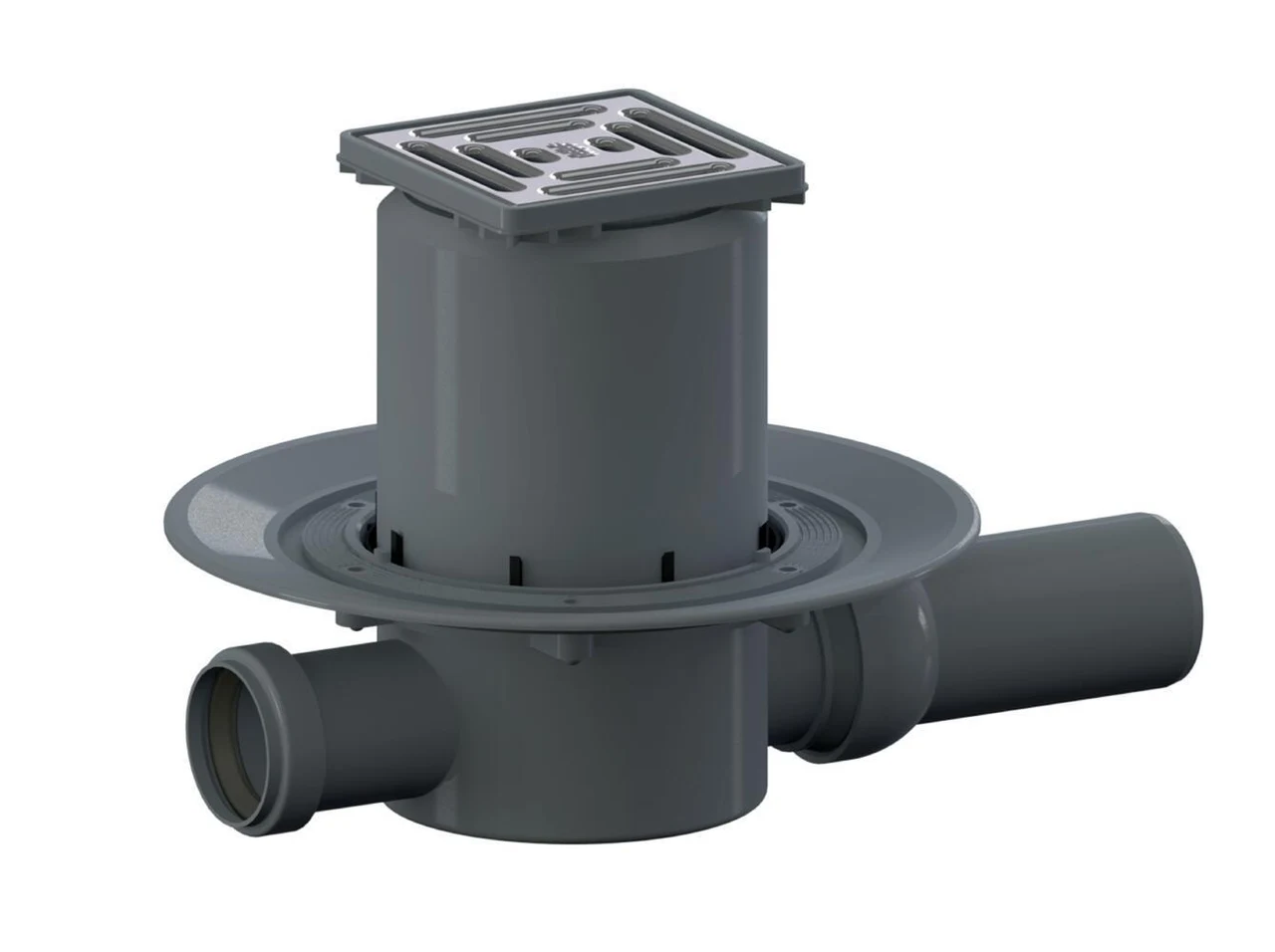Dallmer Floor drain type 42 SE, inlet DN 40, DN 50, 100 x 100 mm 420121